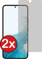 Screenprotector Geschikt voor Samsung S22 Screenprotector Privacy Glas Gehard Full Cover - Screenprotector Geschikt voor Samsung Galaxy S22 Screenprotector Privacy Tempered Glass - 2 PACK