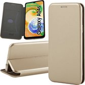 Hoesje geschikt voor Samsung Galaxy A04s / A13 5G - Book Case Leer ThinShield Goud