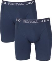 J&C Underwear heren boxershorts | lange pijp | MAAT XXL | 2-pack | marine