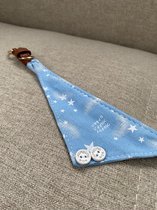 Kattenhalsband - Halsband - Kattensjaaltje - Licht blauw - Verstelbaar Katten halsbandje - Kleding voor katten - Strikje - Kattenbandje - Kitten - Gesp