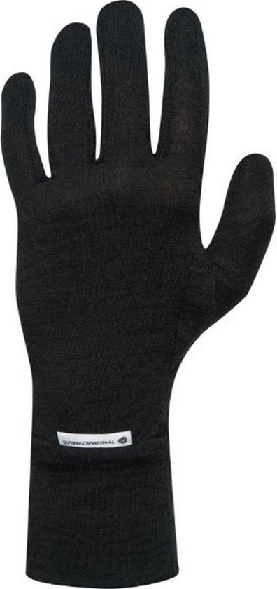 Merinowol Liner Handschoenen - Zwart