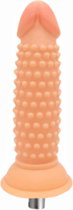 Gode Eroticon 13,3 cm de long - Avec nervures - 3,5 cm d'épaisseur - Attache pour Machine sexuelle - Accessoire - Attache 3XLR