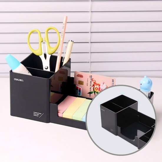Buxibo Multifunctionele Bureau Organizer Pennenbak Met 6 Gescheiden