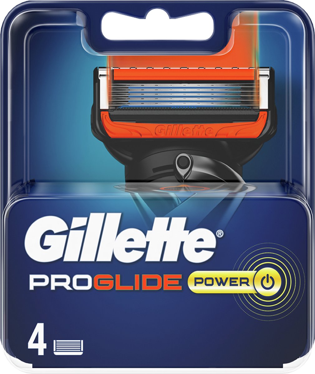 Gillette - Fusion5 - ProGlide Power - Scheermesjes/Navulmesjes - 4 Stuks - Gillette