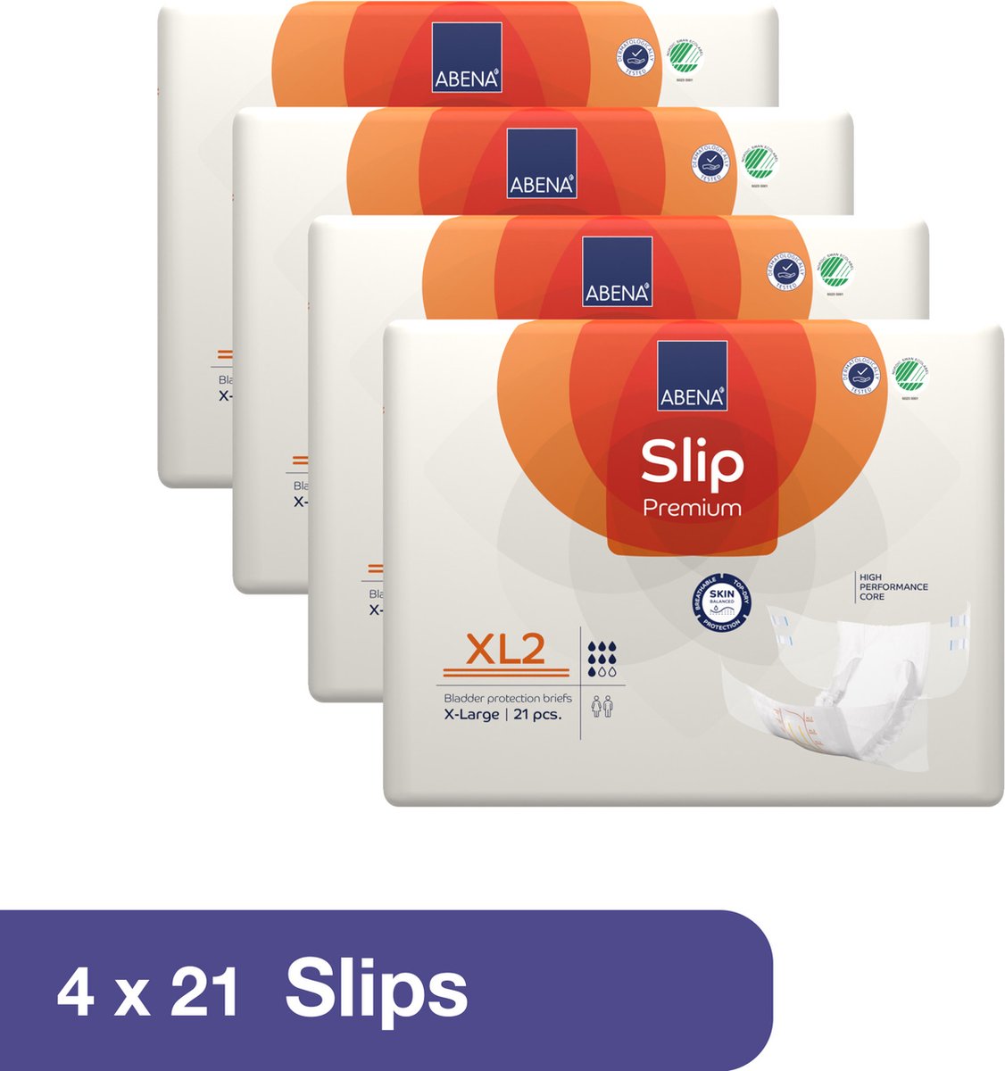 Goedkoopste ABENA Incontinentie Slip Premium XL2 - Eendelig Verband ter Bescherming van Zwaar Urineverlies en (Dunne) Ontlasting - Perfecte Aansluiting door Flexibele Sluitstrips - 48 Stuks