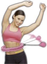 BeMix Verstelbare Fitness Hoepel - Slimme Hula Hoop - Hoela hoep Fitness - Roze