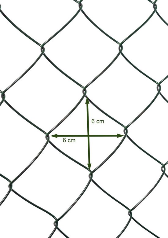 Harmonica maille 60x60mm 2.6mm 100cm, 15m vert