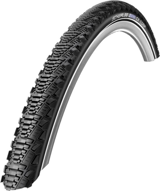 Schwalbe CX Comp 700 x 38C fietsband in het zwart met profiel.