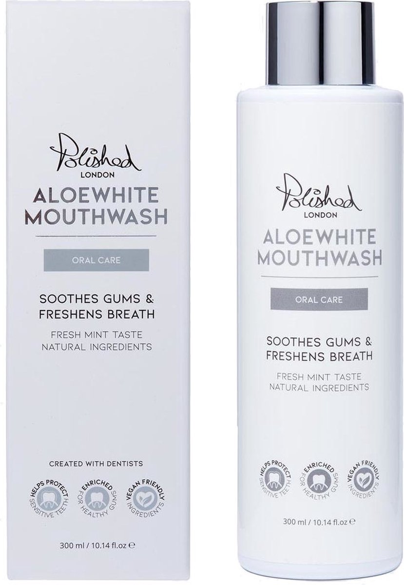Polished London - Aloe White Mondwater - 300ml