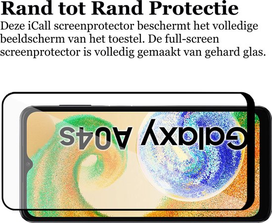 Coque Samsung Galaxy A04s / A13 5G - Protecteur d'écran FullGuard - Book Case Cuir ThinShield Zwart & Protecteur d'écran