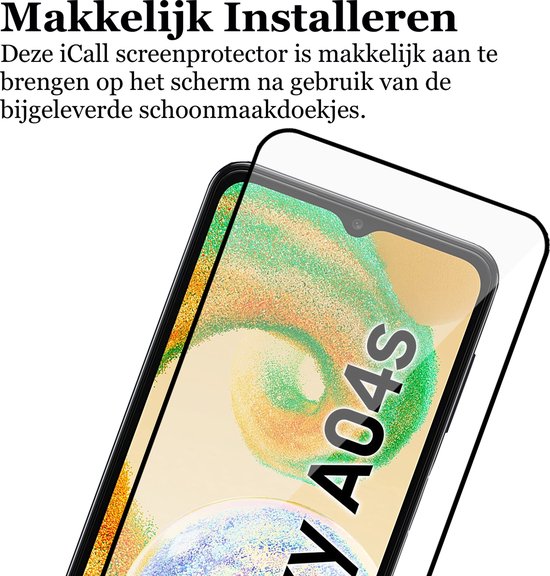 Coque Samsung Galaxy A04s / A13 5G - Protecteur d'écran FullGuard - Book Case Cuir ThinShield Zwart & Protecteur d'écran