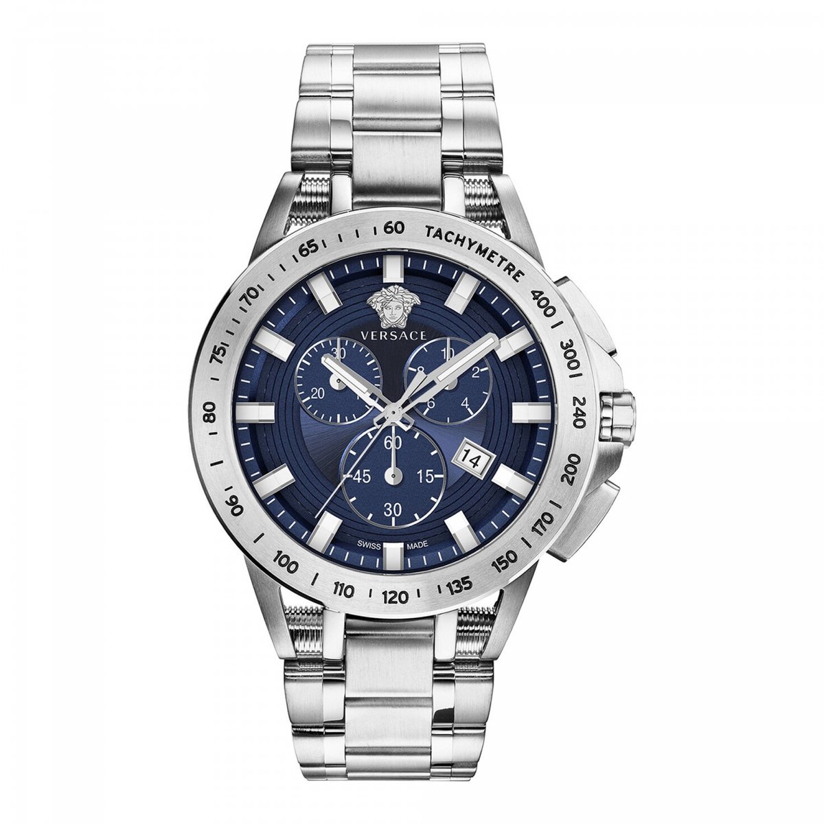 Versace VE3E00521 horloge mannen - Roestvrij Staal - zilver