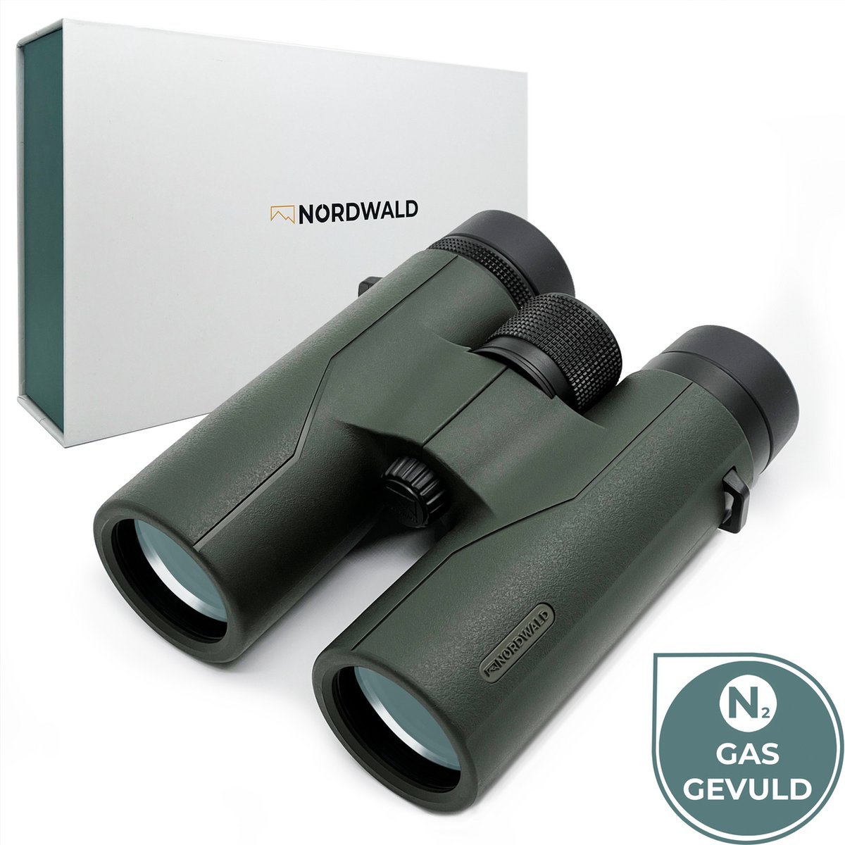 Nordwald® 8x42 Waterdichte Verrekijker Groen - Gasgevuld