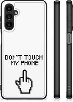 Hoesje Geschikt voor Samsung Galaxy A14 5G Leuk TPU Back Case met Zwarte rand Finger Don't Touch My Phone