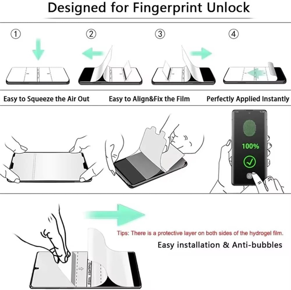 2pcs Matte Hydrogelfolie voor Motorola Edge 70 6.7" - Anti-Glare Gel Film TPU Screen Protector Flexibel HD Helder - ShopVlot