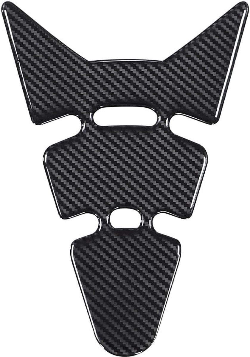 SnelShoppen - Universele Motor Tank Pad Sticker - Beschermende Cover voor Motorfiets - Flexibel en Weerbestendig - Zwart - Perfect voor Cafe Racer, Bo