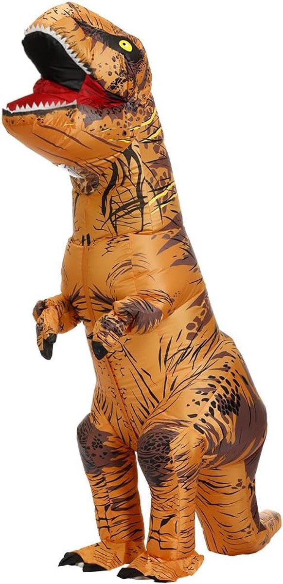 JASHKE Opblaasbaar T-rex Kostuum Opblaasbare Dinosaurus Kostuums voor Volwassenen Opblaasbare Halloween Kostuums - ShopVlot