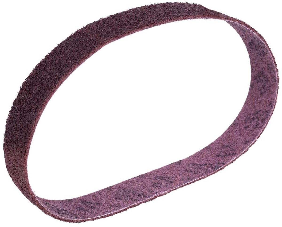 1 Piece, 3 M SC-BS Scotch Brite Sanding Belt Fleece Belt Tube Belt Sander 50 x 2000 mm (Degrees: Medium, Colour: Red) - ShopVlot