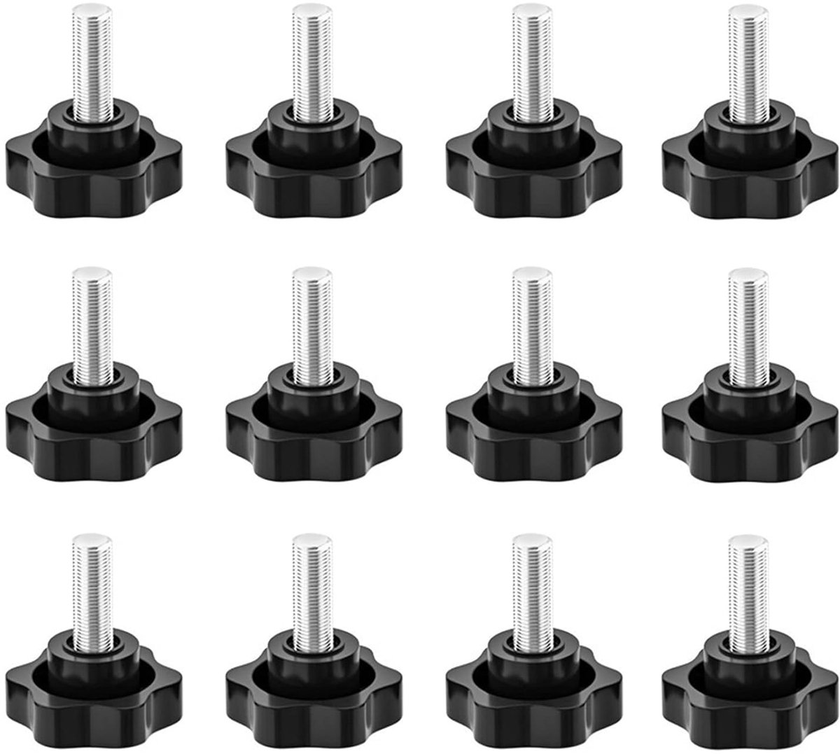 Star Screw Knurled Screw 12 Pcs Clamp Knob Handle Star Grip Screws Star Head Clamp Nut Cartel Star Grip Screw Star - ShopVlot