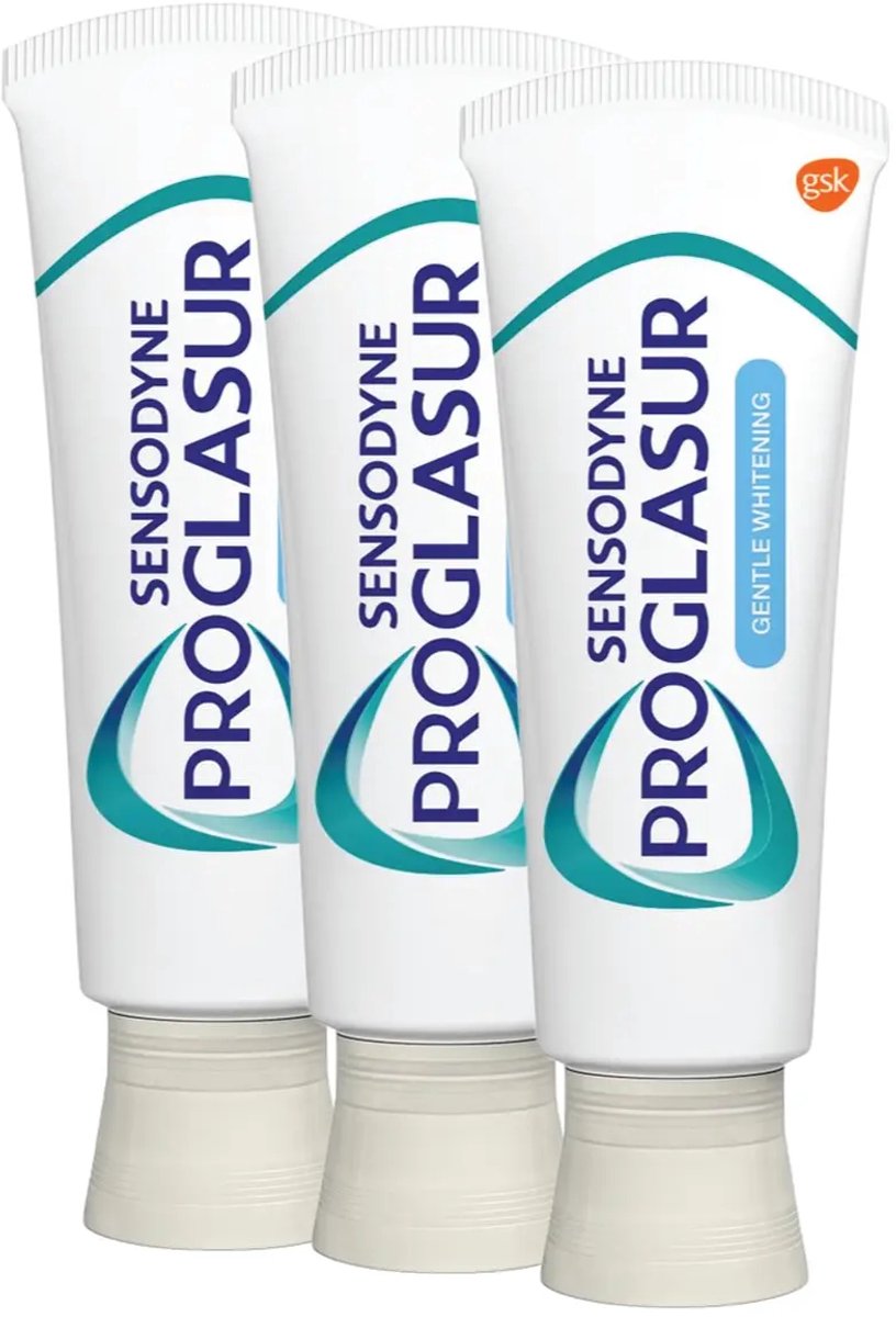 Bol.com Sensodyne - Tandpasta - Pro Glasur - Gentle Whitening - 75ml x 3 aanbieding