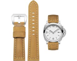 PANERAI Watch Strap 22mm 24mm 26mm Leather Vintage Military Watch Strap Replacement Band For PANERAI LUMINOR 44 Men - ShopVlot