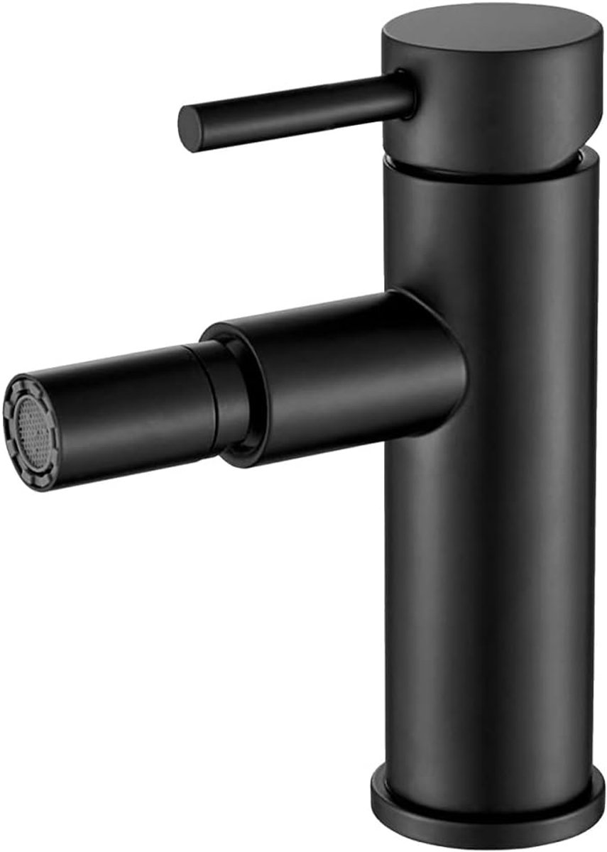 VALAZ Palancia Bidet Tap, Matte Black, Single Lever Mixer Tap, Cold and Hot Water Mixer Tap, Water-Saving, Easy and - ShopVlot