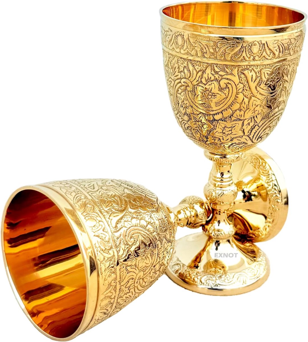 Brass Vintage Chalice Cup - 1x Royal Wine Cups by King Arthur - ShopVlot