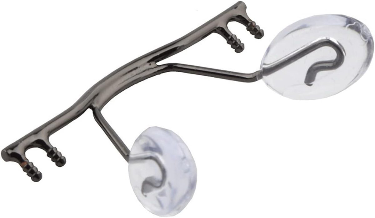 10pcs/Glasses Bridge Replacement Rimless Frame, Stainless Steel Glasses Bridge with Nose Pad for Glasses Repair (Color - ShopVlot