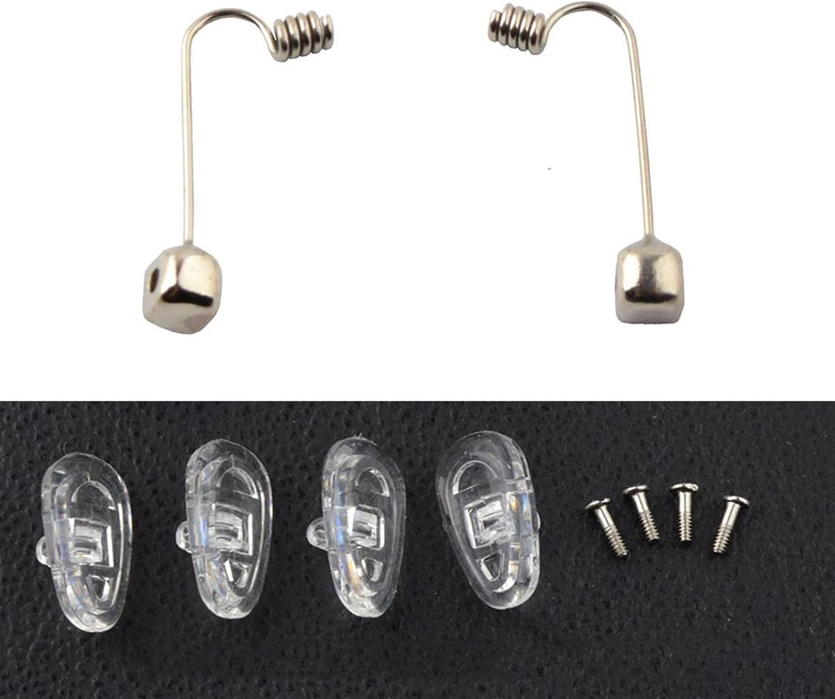 2pcs Glasses Nose Pad Arm Metal Rimless Optical Frame Nose Bridge Glasses Accessories - ShopVlot