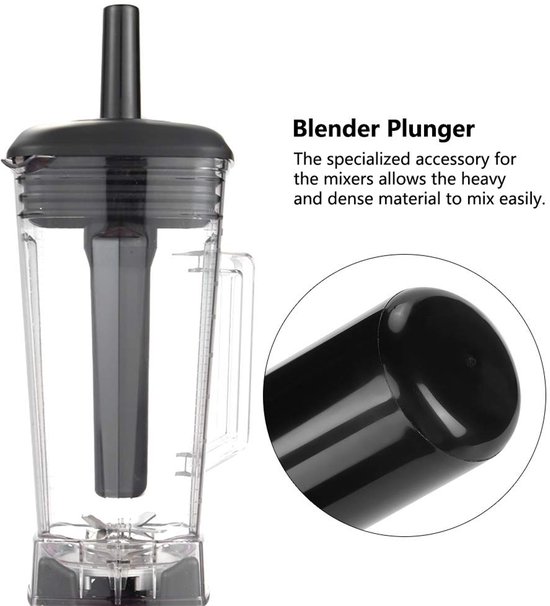 Tamper Blender Accessoire Accelerator Plastic Stick Vervangende Onderdelen Voor Blender - ShopVlot — afbeelding 3