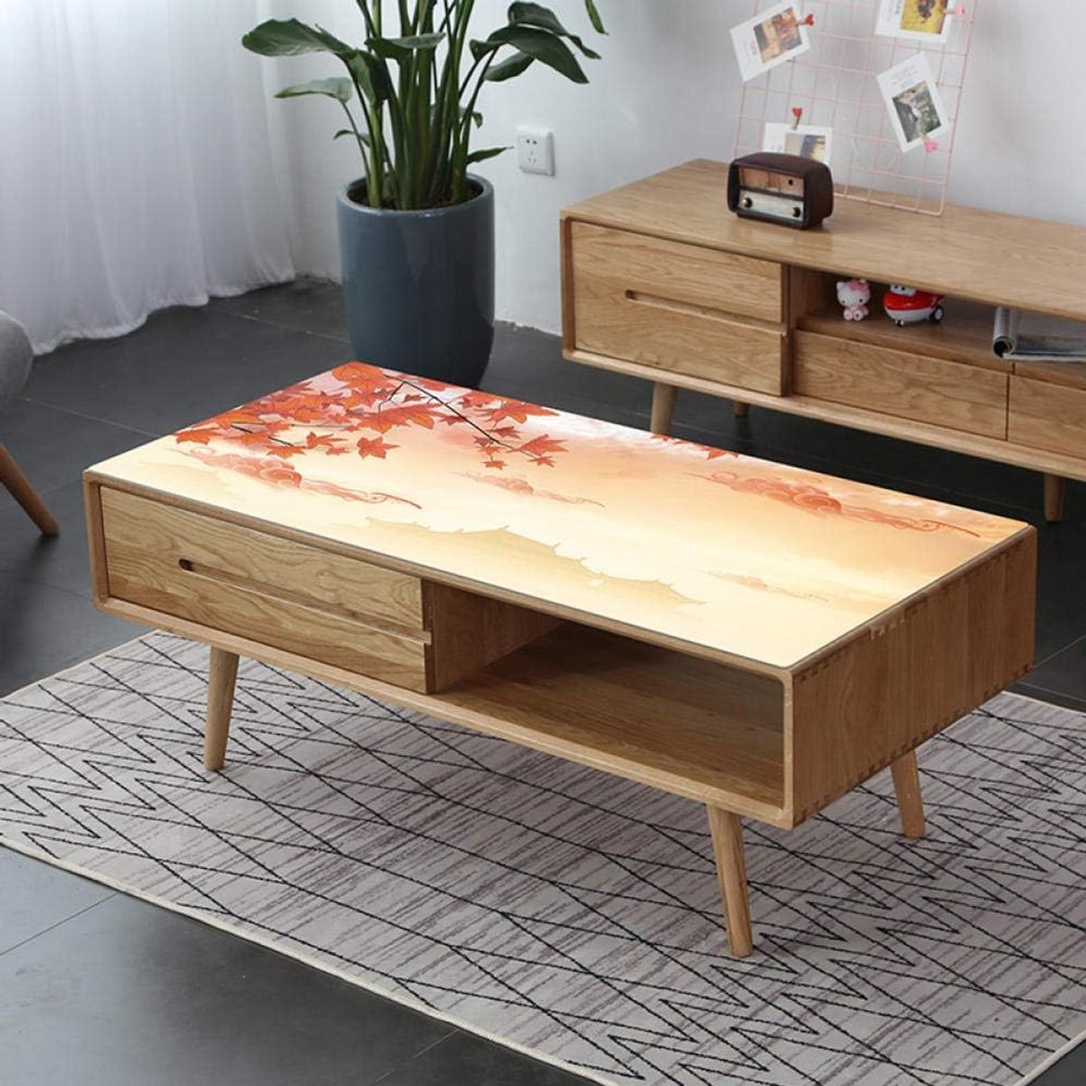 Tablecloth pvc soft plastic glass living room meeting room waterproof anti-hot TV cabinet coffee table - ShopVlot