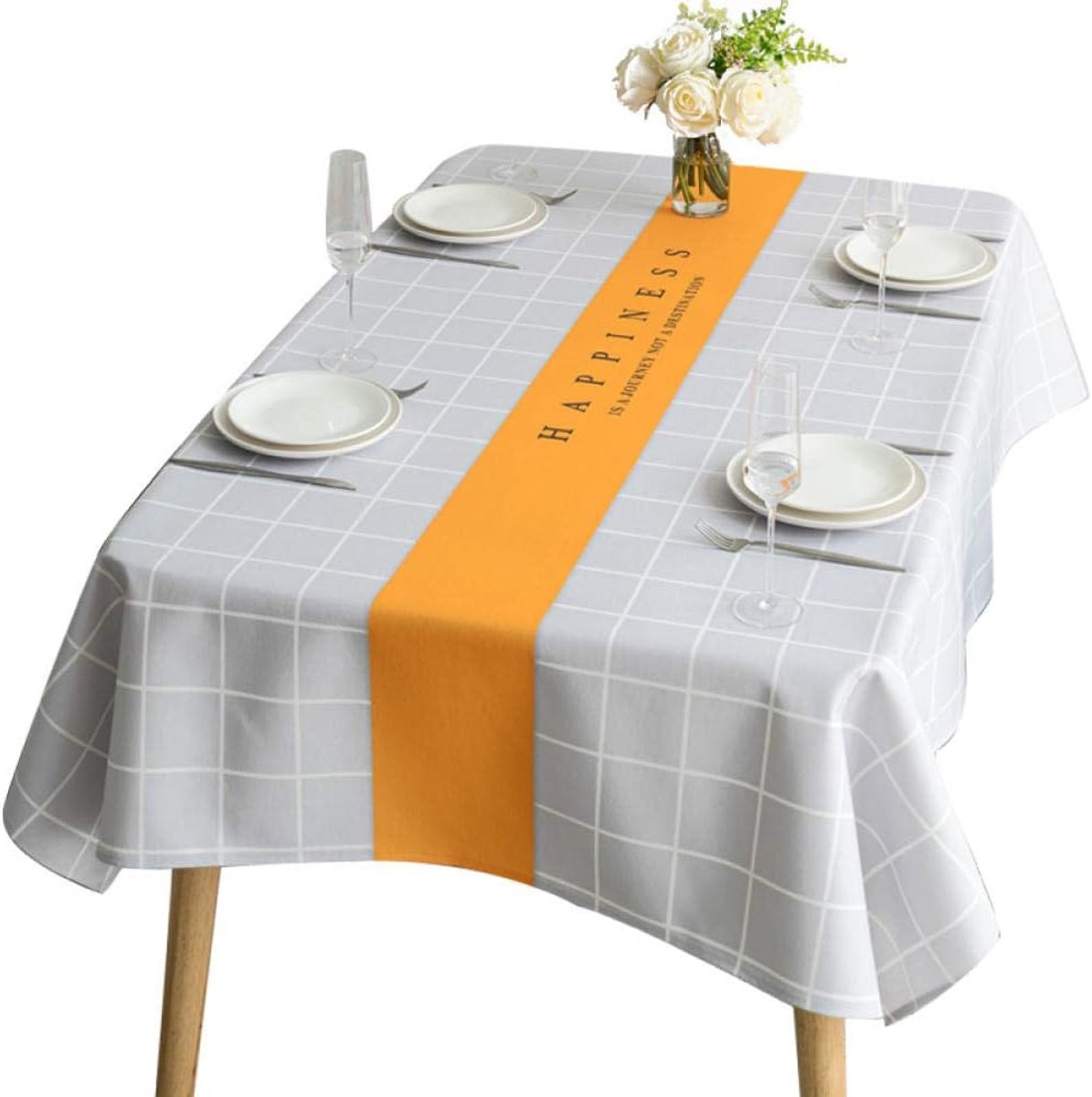 Nordic tafelkleed stof eenvoudige tafelkleed waterdicht en oliedicht wegwerp tafelkleed ronde tafelkleed - ShopVlot