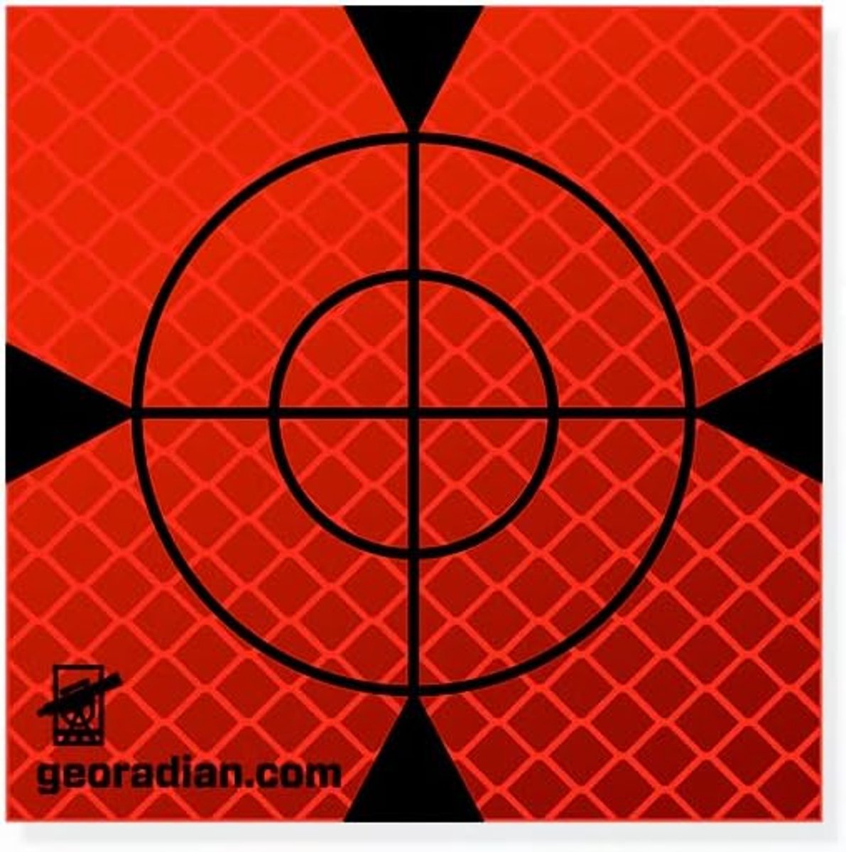 Reflective film self-adhesive target marking, 100 mm - 10 pieces, reflex target plate ideal for monitoring buildings - ShopVlot