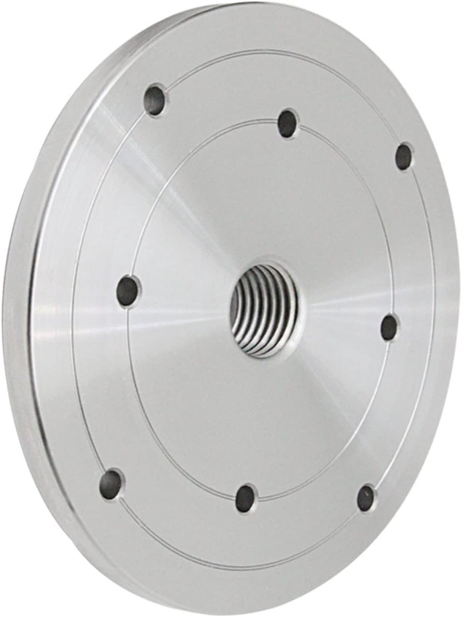 6 Inch Steel Wood Lathe Face Plate, M18 X 2.5, M33 X 3.5, 1 Inch X 8TPI Wire Faceplate Flange for Wood Lathe Turning - ShopVlot