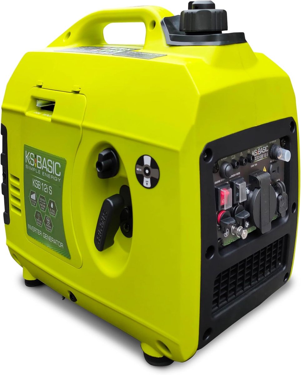 K&S Basic KSB 12i S Inverter Generator kW 1.2 Inverter Generator for Fishing Camping USB Output Fuel Generator - ShopVlot