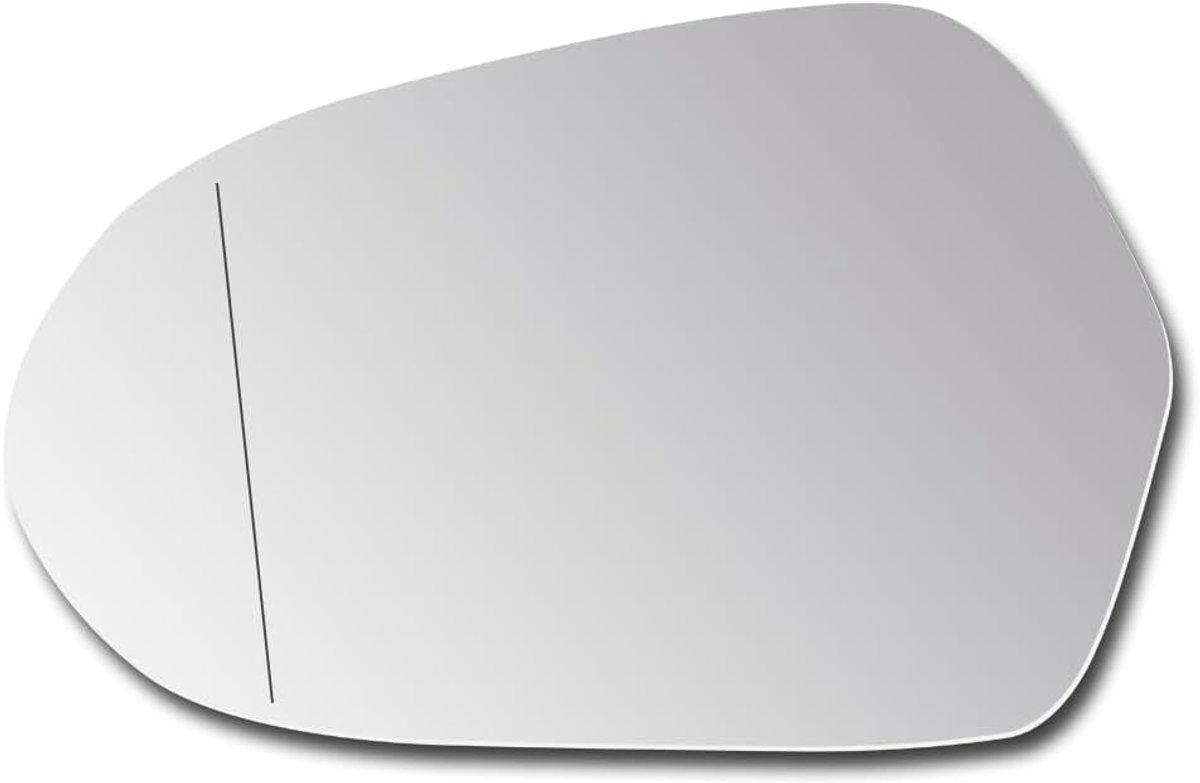 SENZEAL Mirror Glass Left Driver Side Heated with Carrier Plate For Audi A6 4G C7 2011-2018 4G0857535B (Left) - ShopVlot