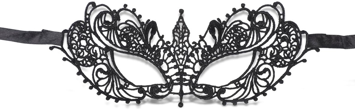 Maskerademasker voor Vrouwen, Sexy Elegant Zwart Kant Venetiaans Oogmasker voor Kostuumfeesten Halloween Mardi Gras - ShopVlot