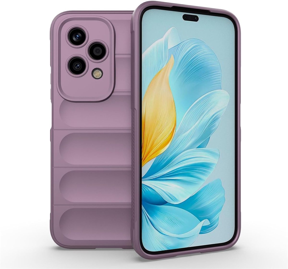 ZZHAO Liquid siliconen hoesje voor Honor 200 Lite met kiembescherming, militaire kwaliteit schokbestendige hoes met - ShopVlot