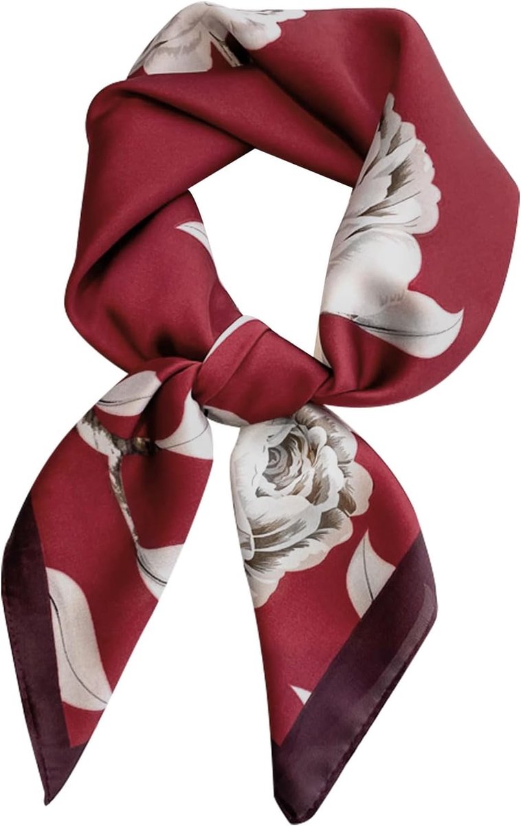 Satijnen Sjaal 70 x 70 cm - Lichtgewicht Zijdezacht - Voor Haar en Hals - Modeaccessoire - ShopVlot