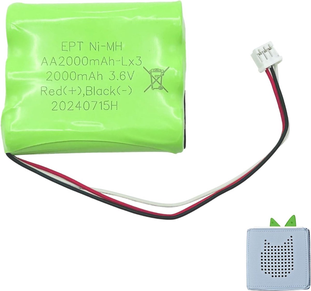 Vervangende batterij voor Toniebox - 3.6 V, 2000 mAh - verleng de levensduur - eenvoudig in gebruik - ShopVlot