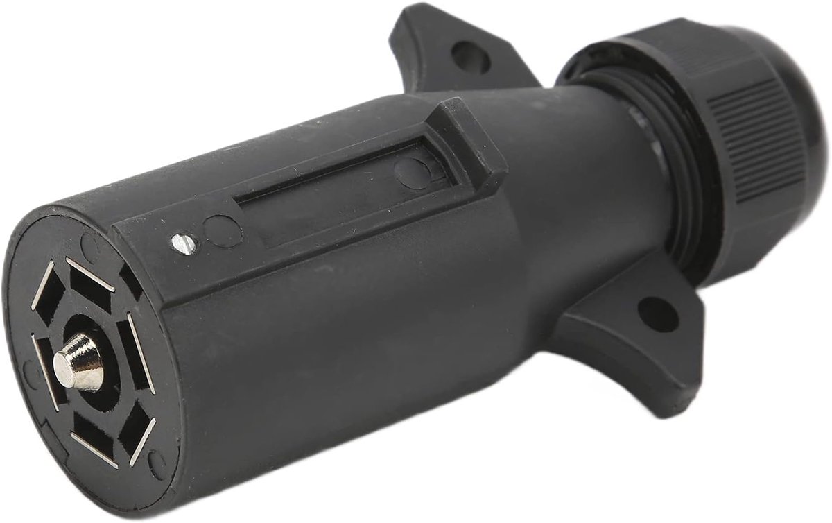 Connector voor aanhanger 7-polig - waterdicht - robuuste ABS behuizing - betrouwbare verbinding voor aanhangwagens - ShopVlot