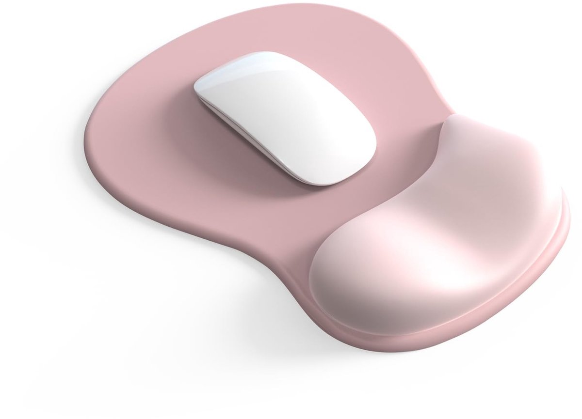 Solidchoice - Ergonomische Muismat met Gel Kussen in Roze