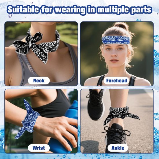 Solidchoice - Koelende Sjaal, Set van 2 voor Zomerse Activiteiten van Solidchoice — afbeelding 5