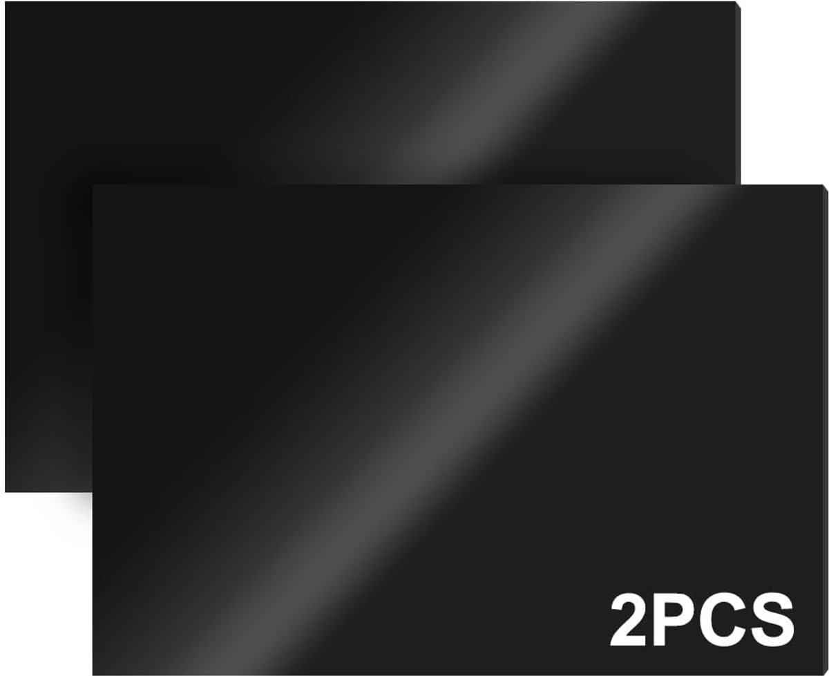 Plastic platen 30 x 20 cm - 3 mm dik - zwart ABS materiaal - ideaal voor modelbouw en creatief werk - ShopVlot