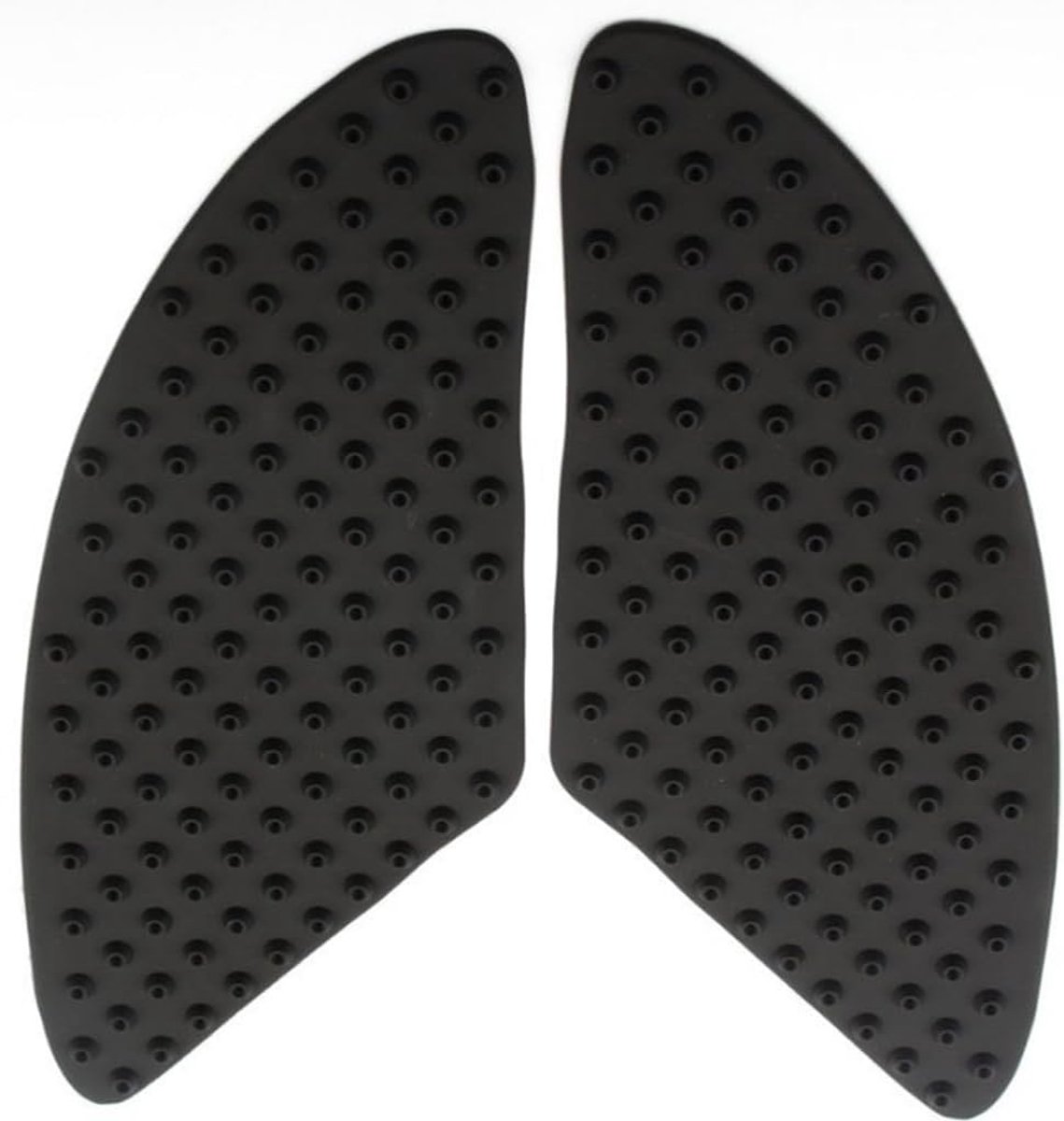 Motorcycle tank pad stickers - set van 2 - weerbestendig rubber - krasbestendige bescherming - sterke grip - ShopVlot