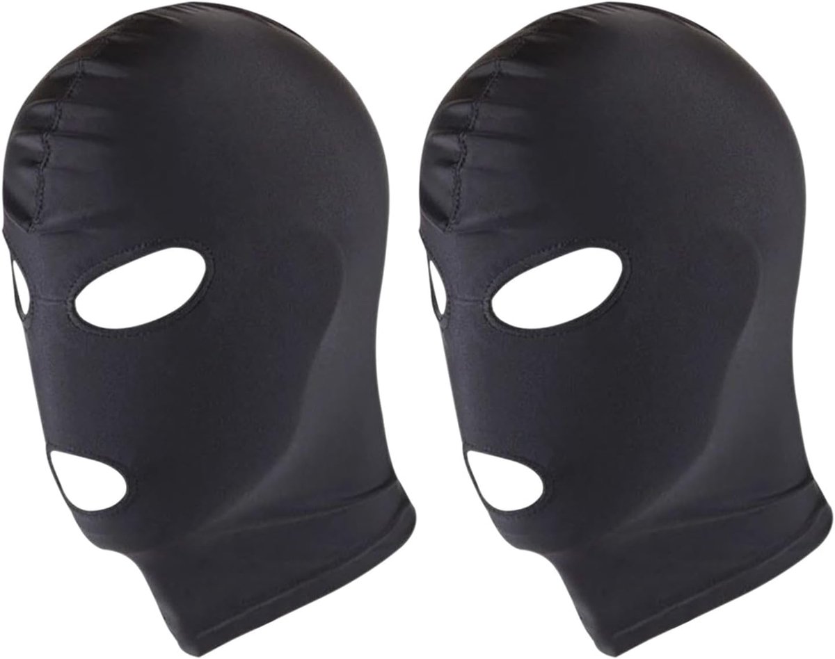 Zentai hood masker set van 2 - volledige dekking - ademend en elastisch - ideaal voor Halloween kostuum - ShopVlot