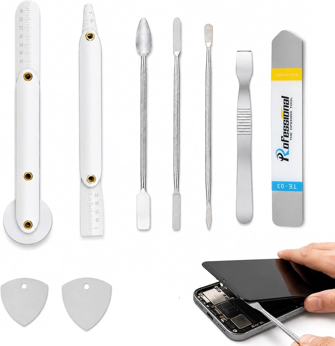 reparatiegereedschapsset 9 stuks - ultradun spudger - professioneel openingsgereedschap - ShopVlot
