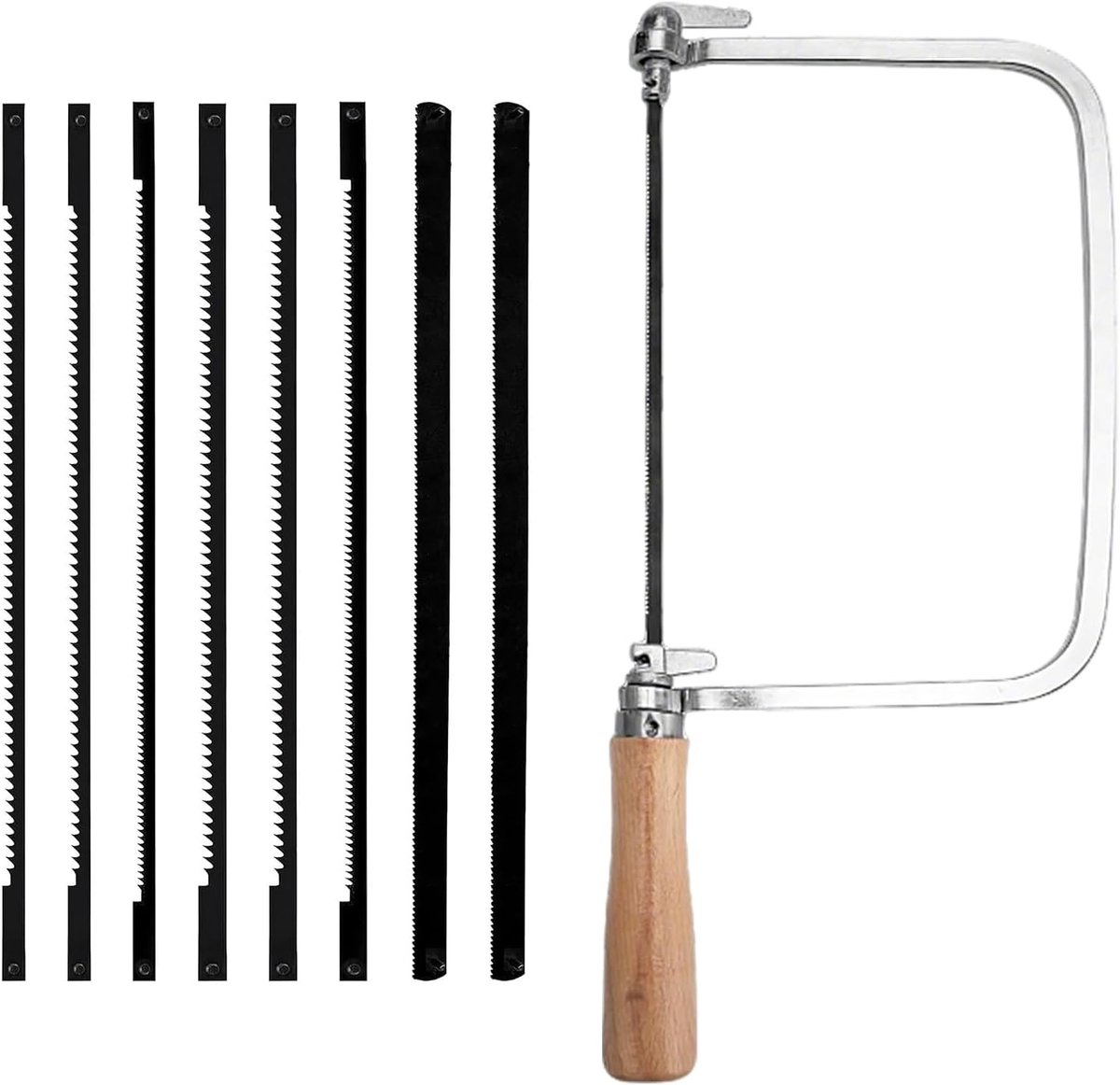 Zaagbladen set 8 stuks - Jigsaw, handzaag, hout - Precisie sneden - Ideaal voor houtbewerking - ShopVlot