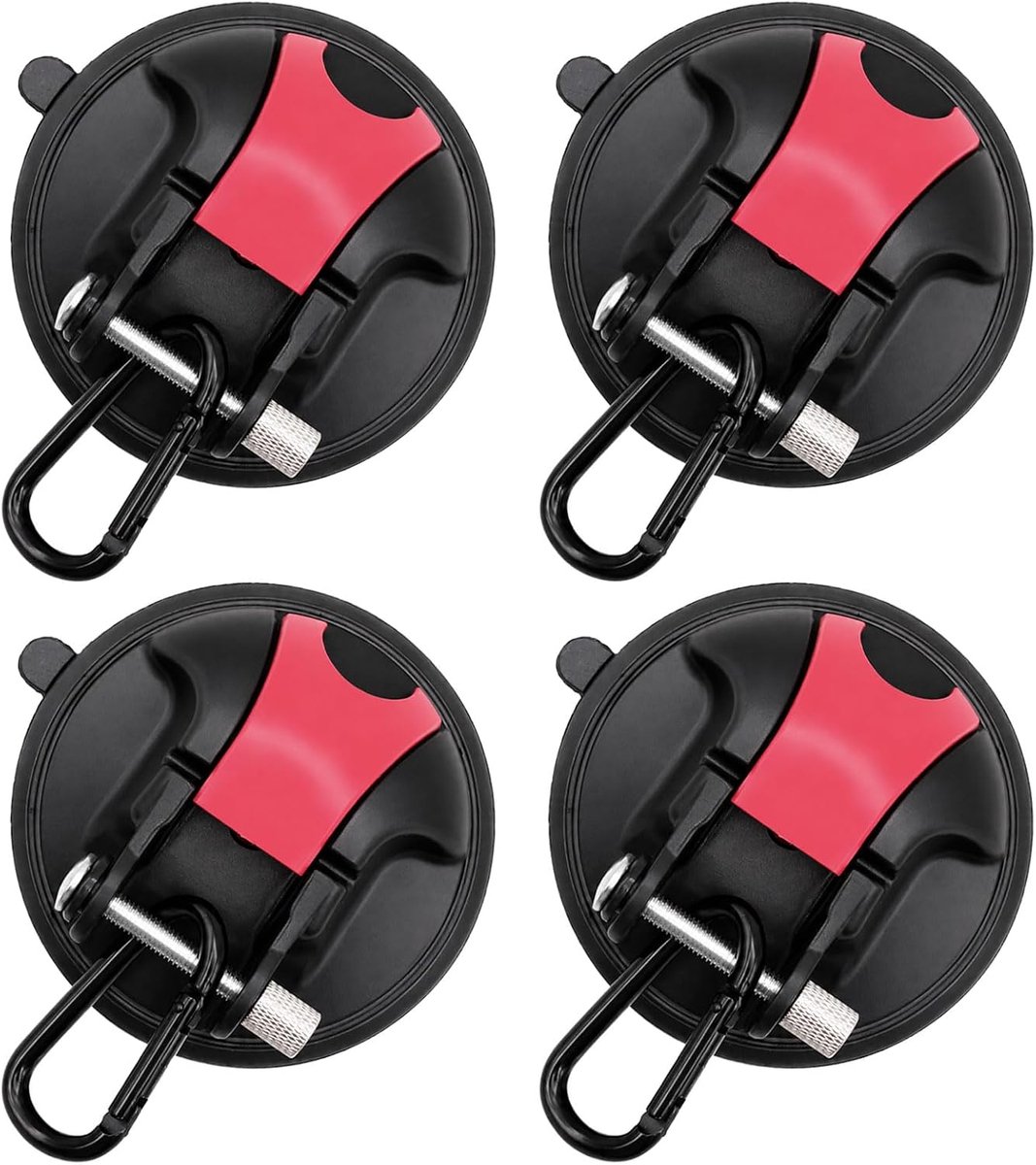 Suction Cup Hooks 4 Stuks - Extra Sterke Zuignappen - Betrouwbare Grip - Ideaal voor Kamperen - ShopVlot