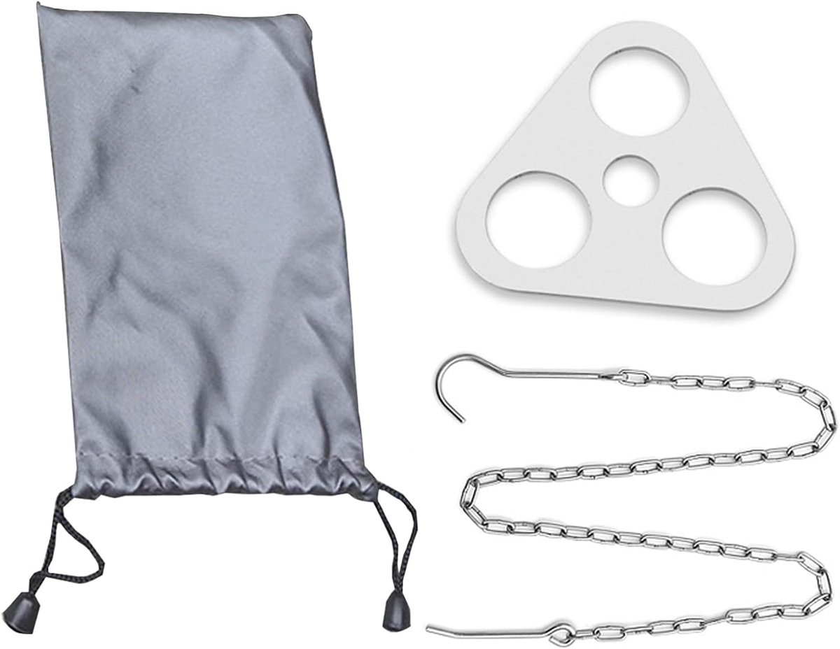Camping tripod - roestvrij staal - sterk en duurzaam - ideaal voor kampvuur koken - ShopVlot